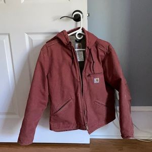 Medium Cathartt Sherpa lined hooded jacket